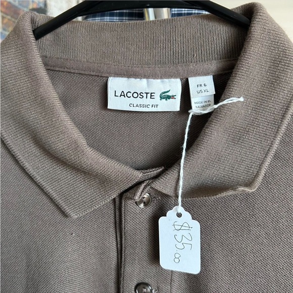 Lacoste Men's Polo in Rich Brown - Picture 2 of 4